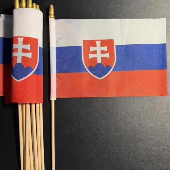 Slovenské vlajky (rozmer 21x14 cm) - 10ks